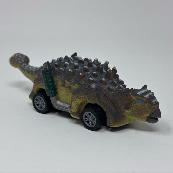 Dinosaur DinoBros Toy Pull Back Dino Car Lot Of 8 Triceratops Stegosaurus T-Rex - Picture 9 of 9